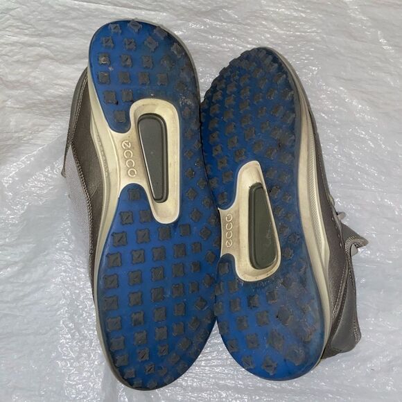 ECCO CORE Mesh Golf Spikeless Gray and Blue Athletic Men’s Sneakers Size 8 8.5 - Picture 11 of 13